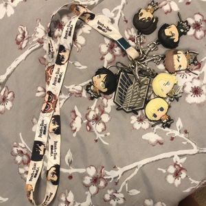 Attack on Titan keychain bundle
